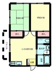 サンケイハイツ江戸川Ⅱの物件間取画像